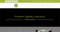 Desktop Screenshot of lighting-cameraman-london.co.uk